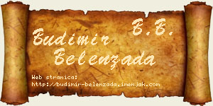 Budimir Belenzada vizit kartica